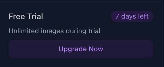 Free trial indicator