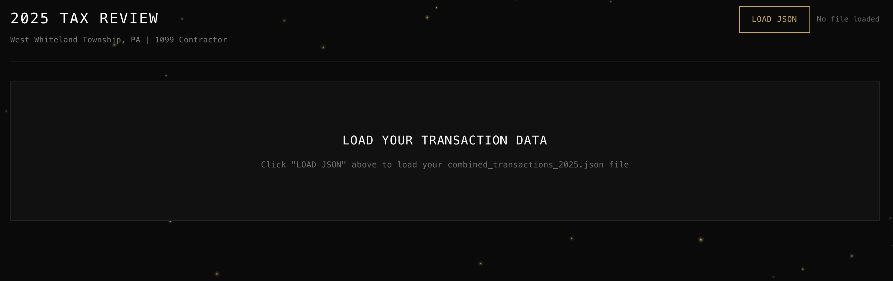 Load transaction data
